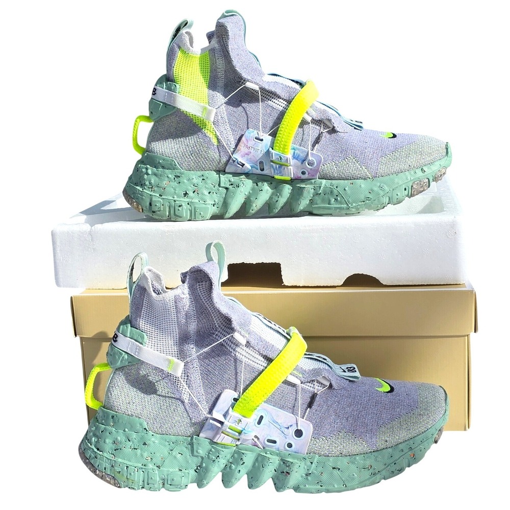 Nike Space Hippie 03 Men 9 Grey Green Recycled FastFit CQ3989-004 - Picture 5 of 10